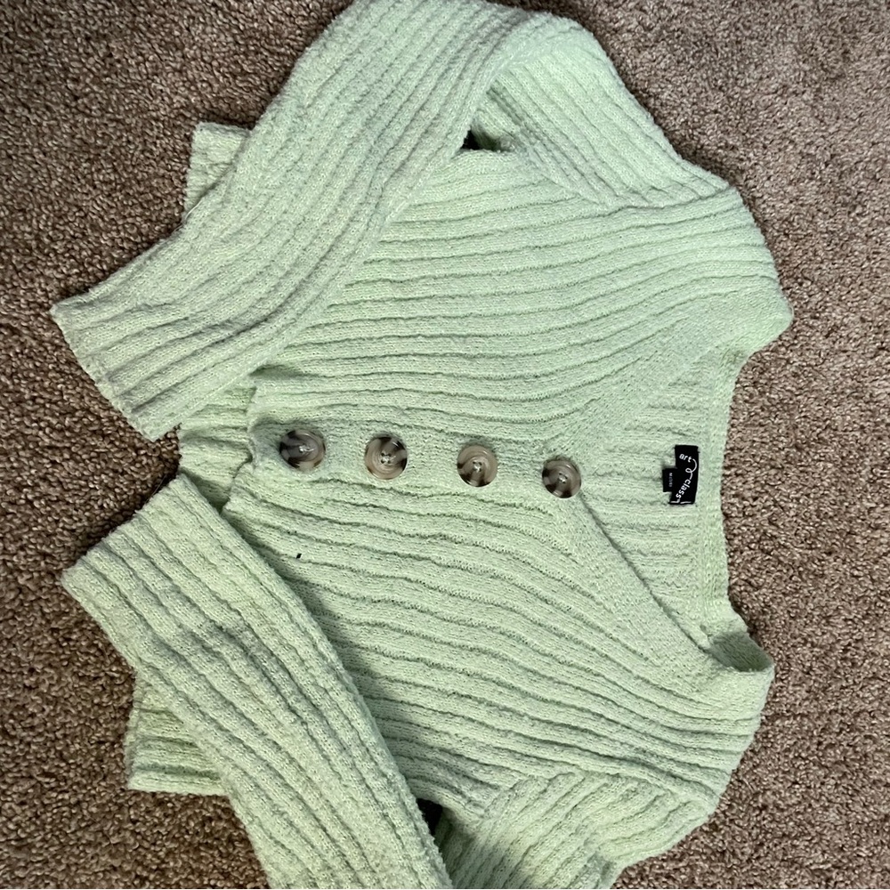 Art Class Mint Green Ribbed Sweater